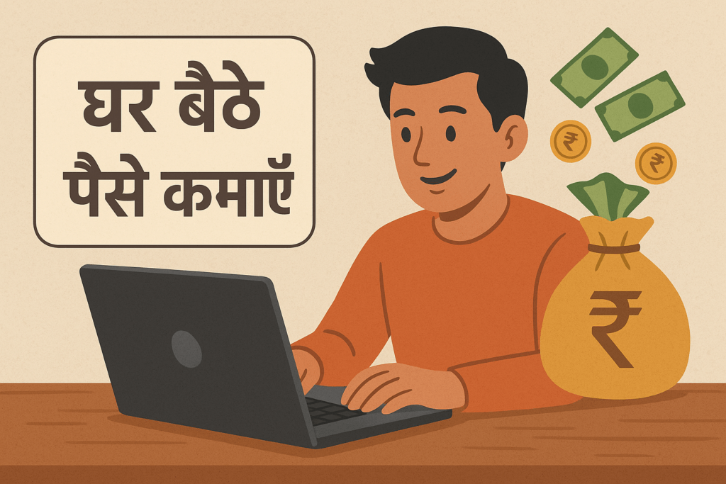 घर बैठे पैसे कमाएँ – earn money from home