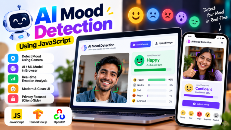 AI Mood Detection Using JavaScript – Real-Time Face Emotion Detection