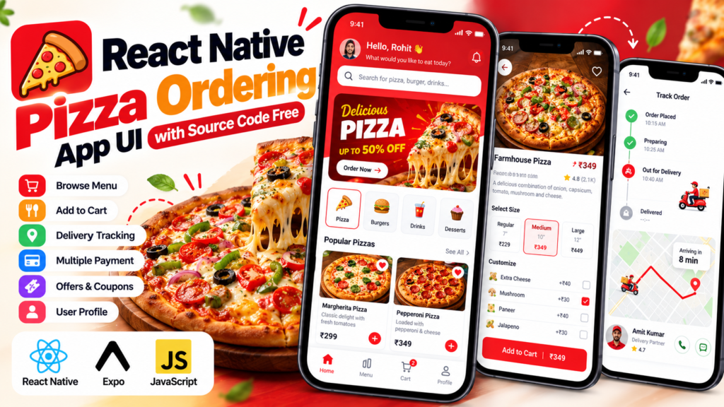 React Native Pizza Ordering App Source Code
