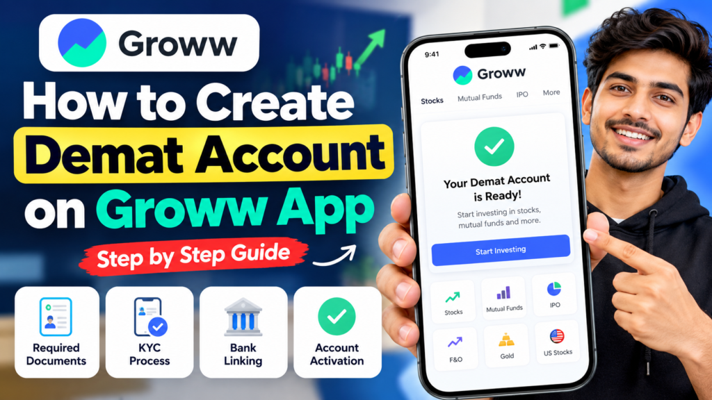 How to create demat account on groww app