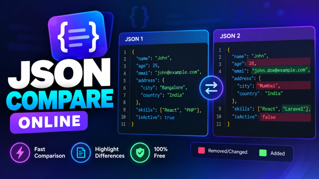 JSON Compare online tool