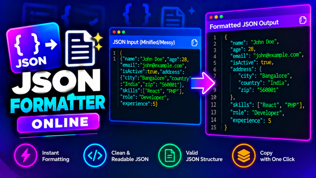 JSON Formatter online tool