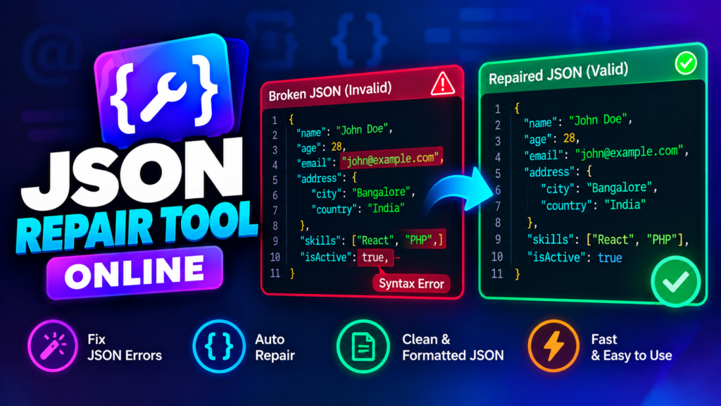 JSON Repair online tool