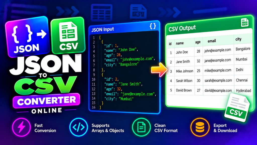 JSON to CSV Converter