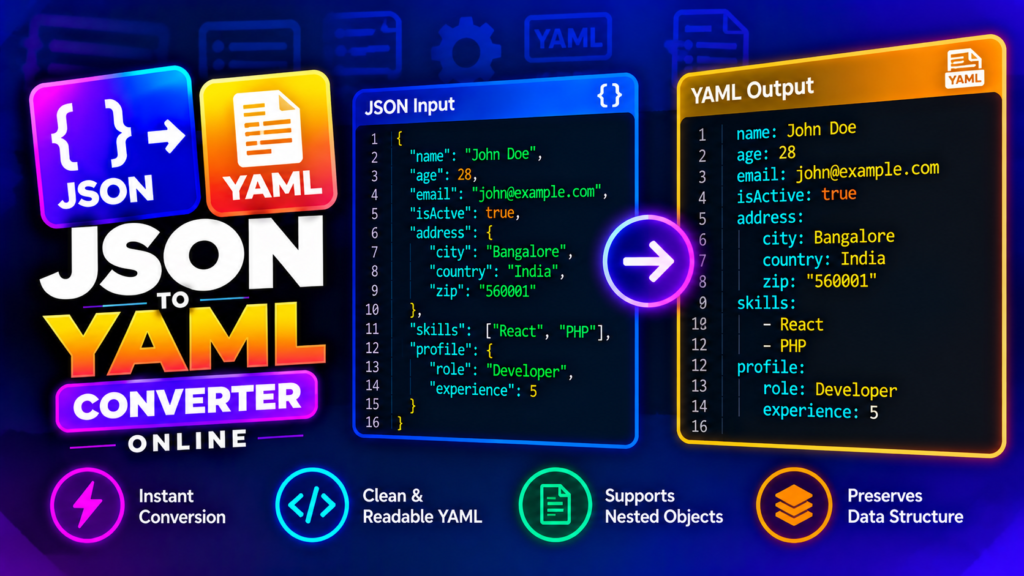JSON to YAML Converter