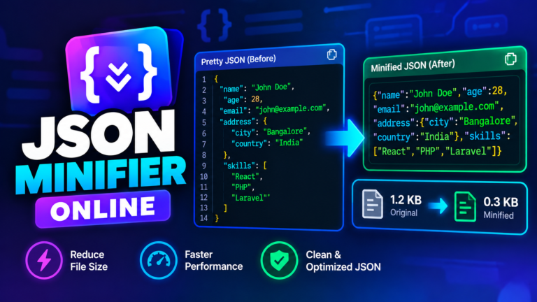 JSON Minifier Online