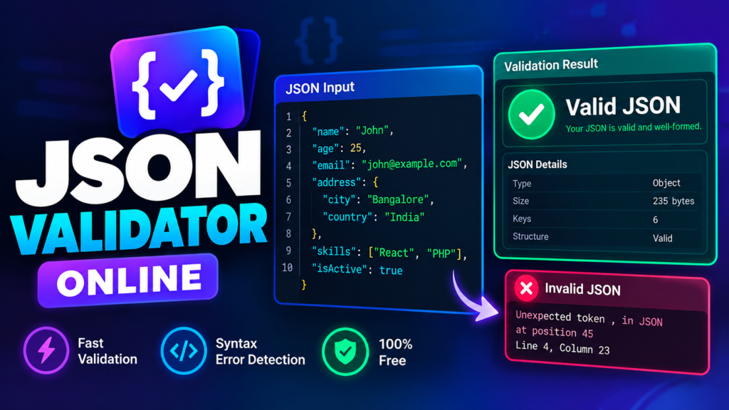 JSON Validator online tool