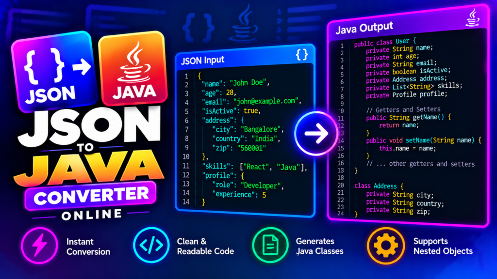 JSON to Java Converter